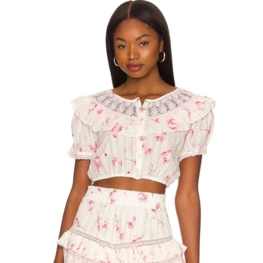 LoveShackFancy Elania Crop Top - Picture 16 of 16